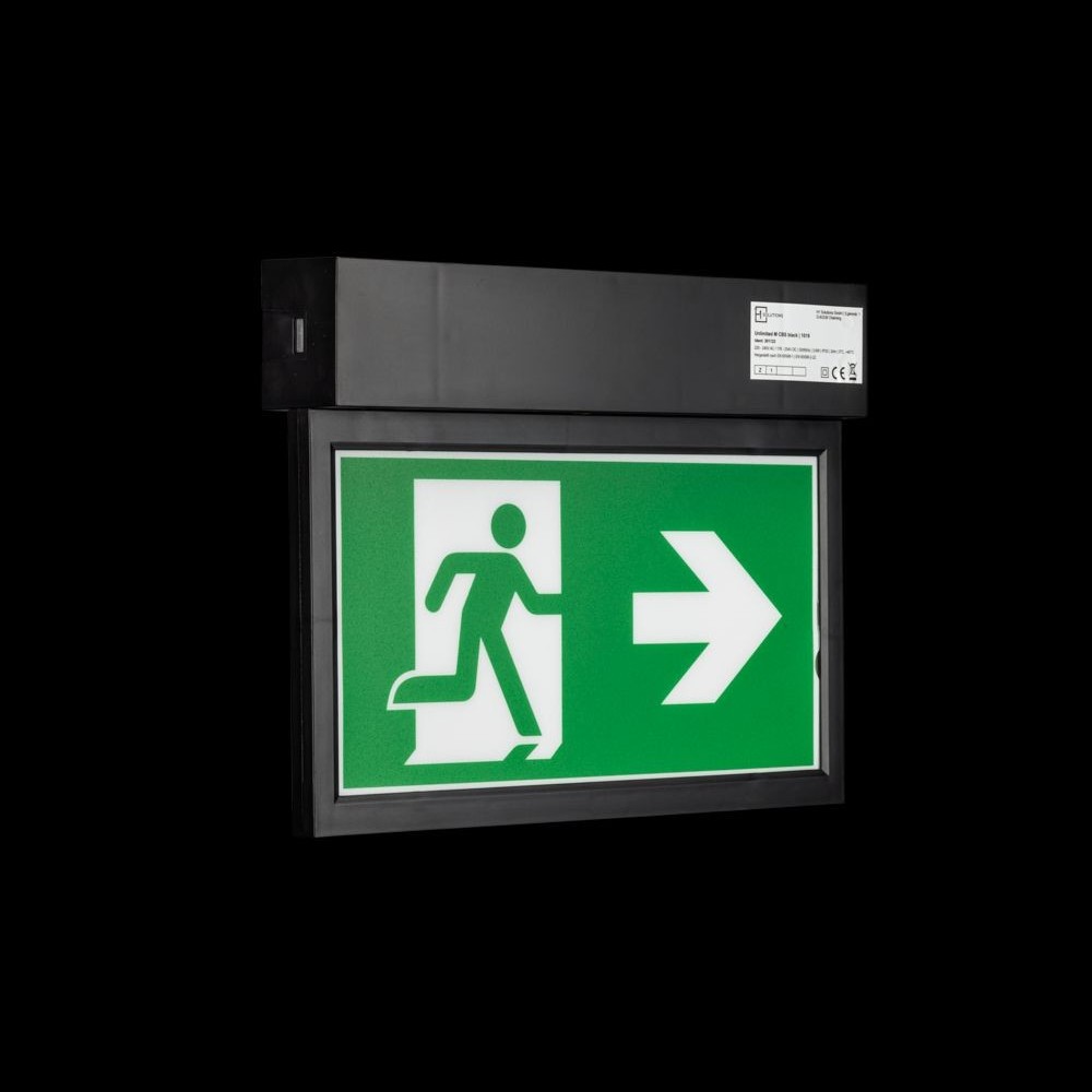 Rettungszeichenleuchte UnlimitedMCBS-Tblack