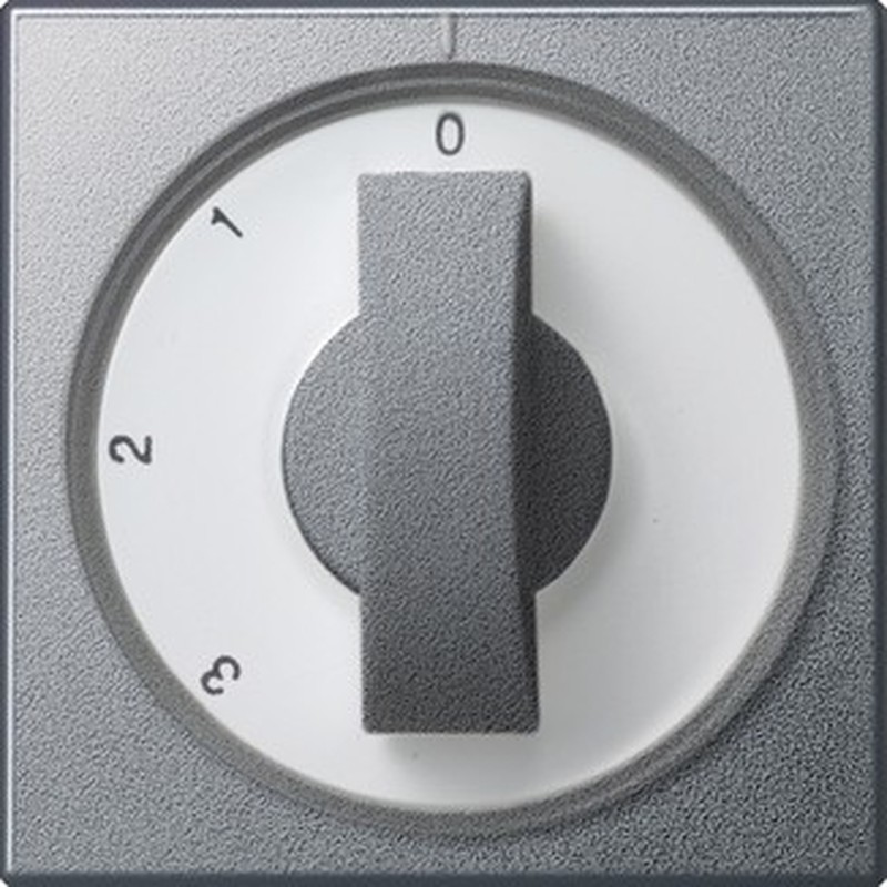 Abdeckung m.Knebel alu 066926