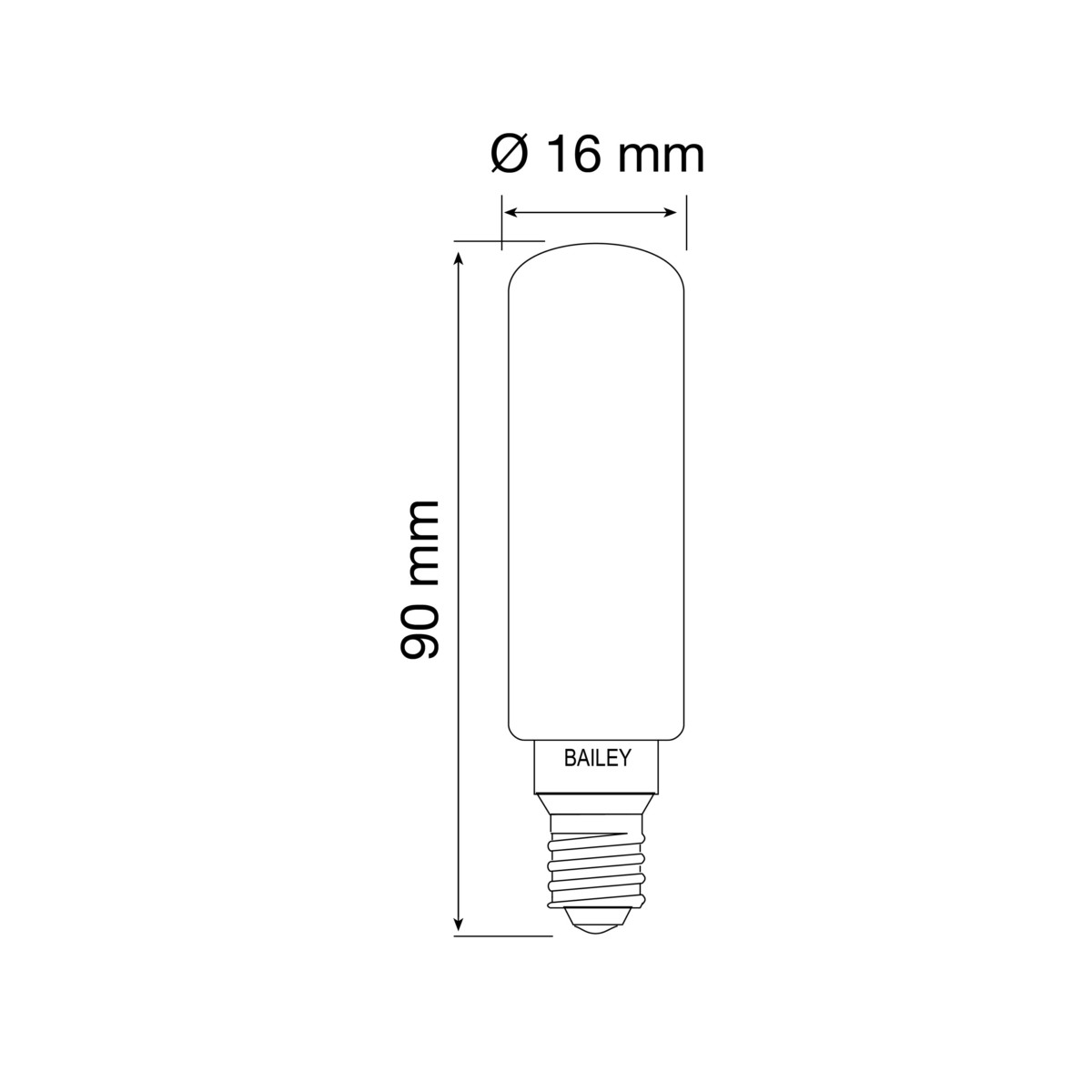 LED-Röhrenlampe E14 825 146583