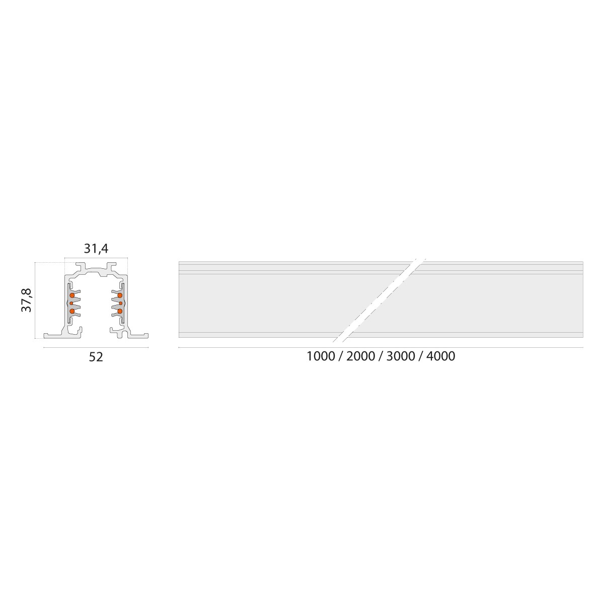 3-Phasen-Stromschiene 310893