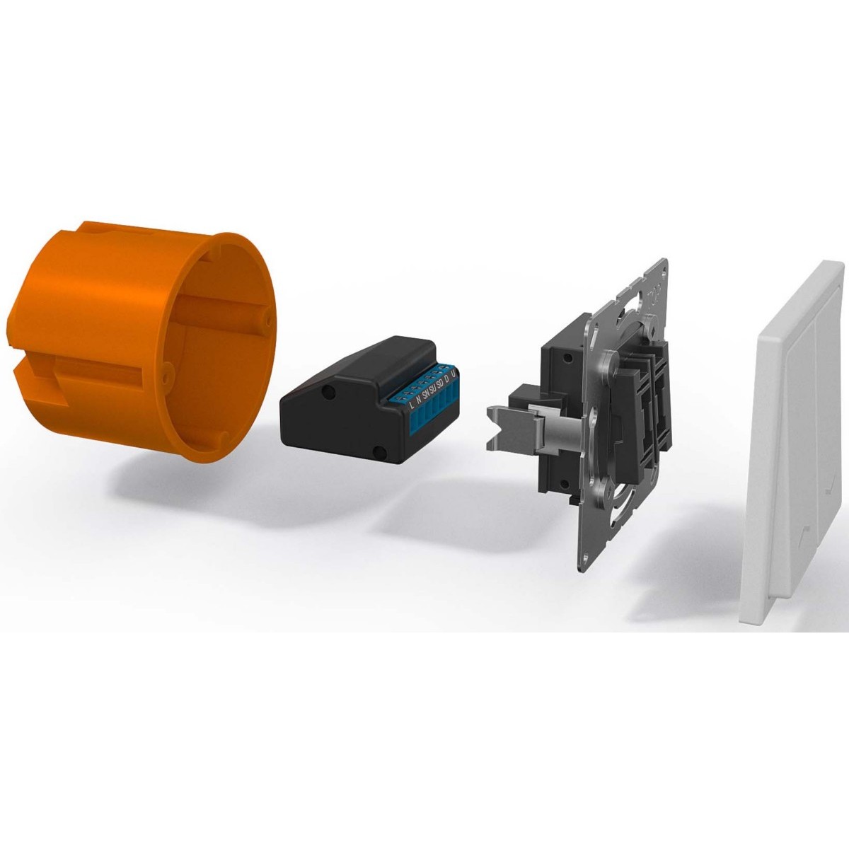 Unterputz Rollladeaktor heroal Connect RS