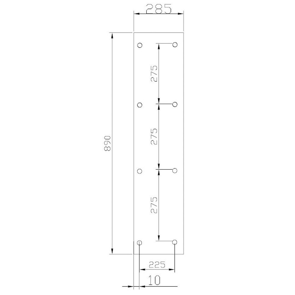 1/3-Montageplatte 1M1-3-1000