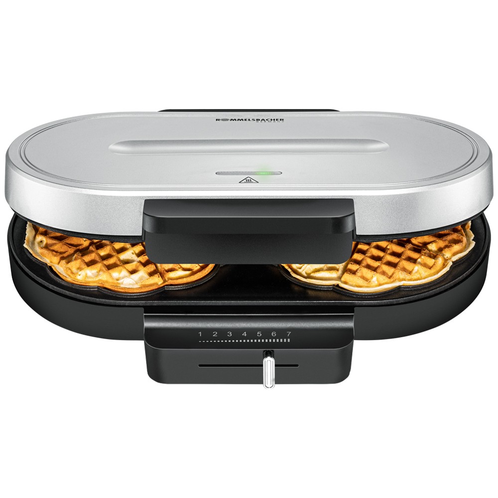 Doppel Waffelautomat Herz WA 1250 sw/si