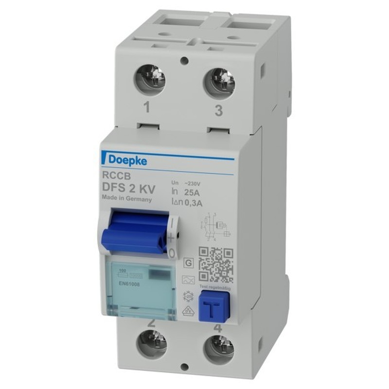 Fehlerstromschutzschalter DFS 2025-2/0,30-A KV