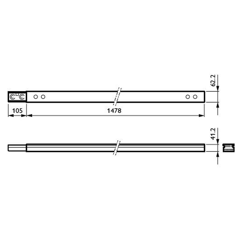 Tragschiene 7-pol. LL551T #96473099