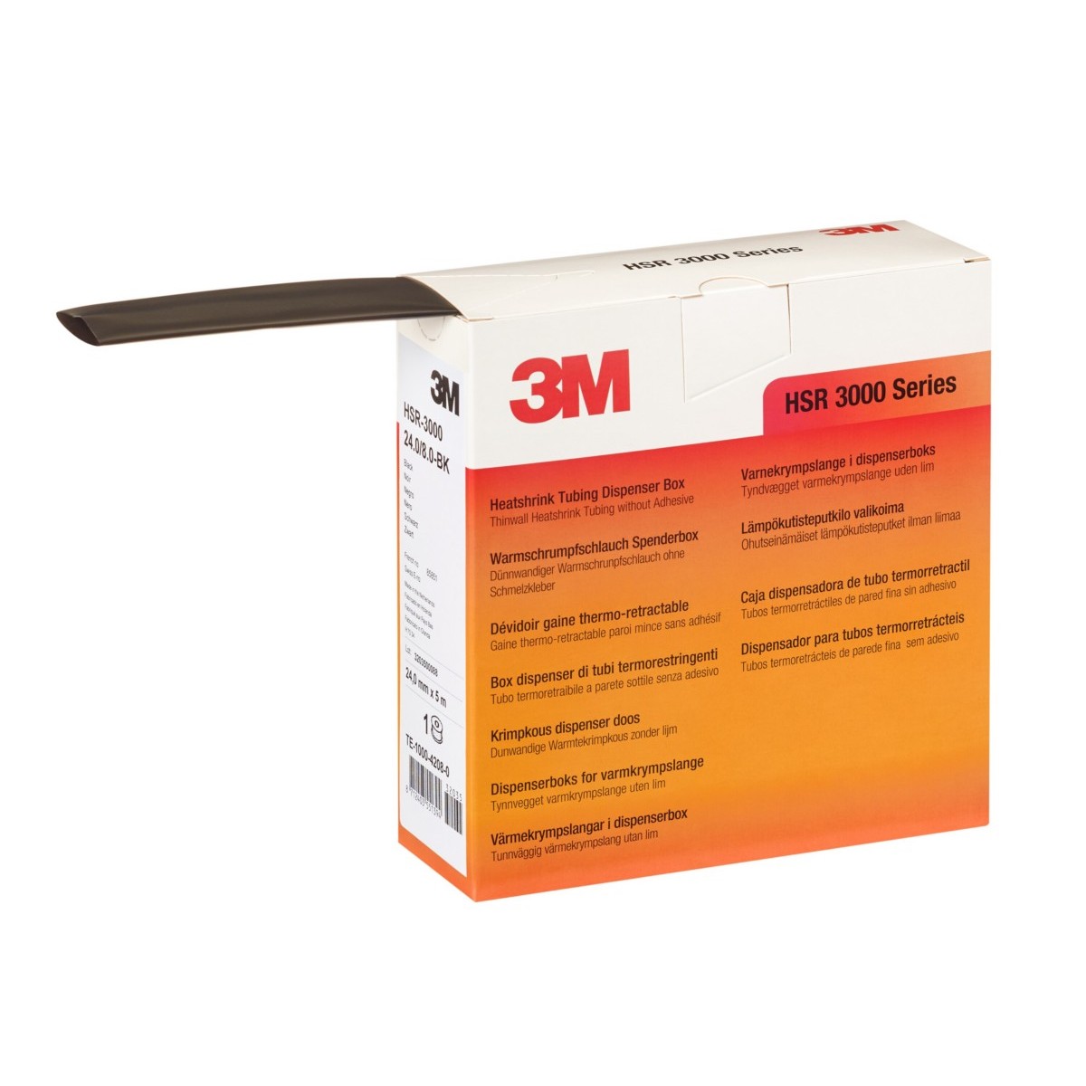 Warmschrumpfschlauch Rolle HSR 3000 3,0/1,0 sw