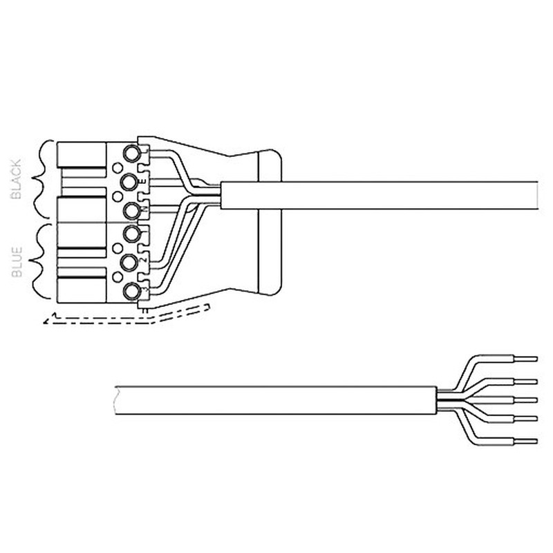 CONNECT Verbindungskabel P6B 5C 5M 1.5 WLC