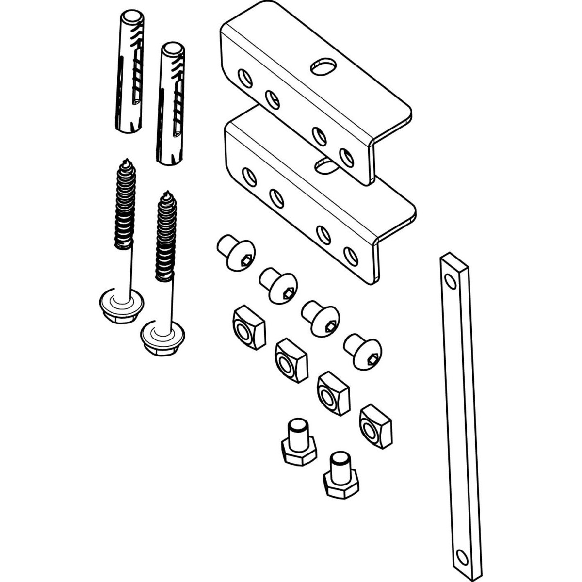 PFB-Befestigungsset PFA9126 sw-si