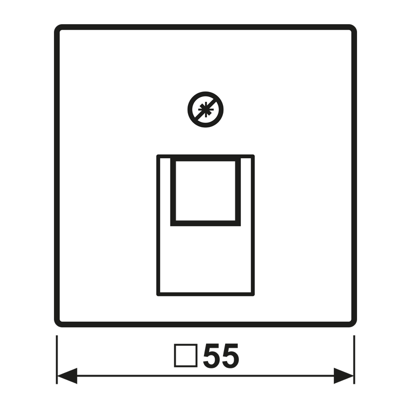 Abdeckung alu A 569-1 PLUA AL