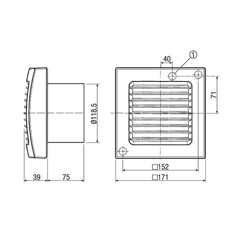 Ventilator ECA 120