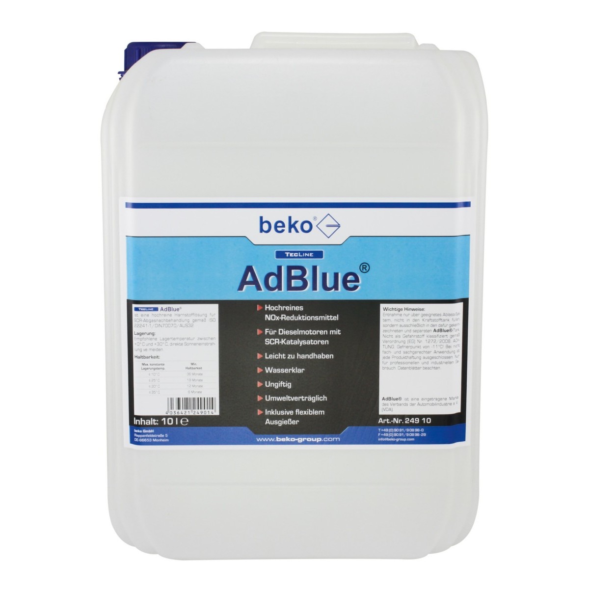 AdBlue 10l 249 10