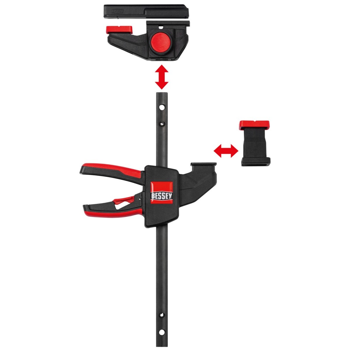 2 x Einhand-Tischzwinge EZR15SET