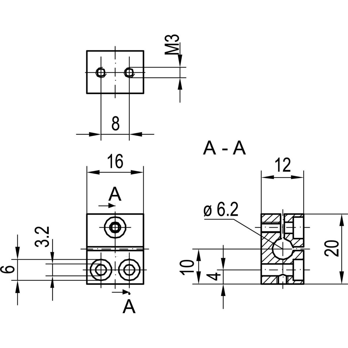 Montageblock MB 6