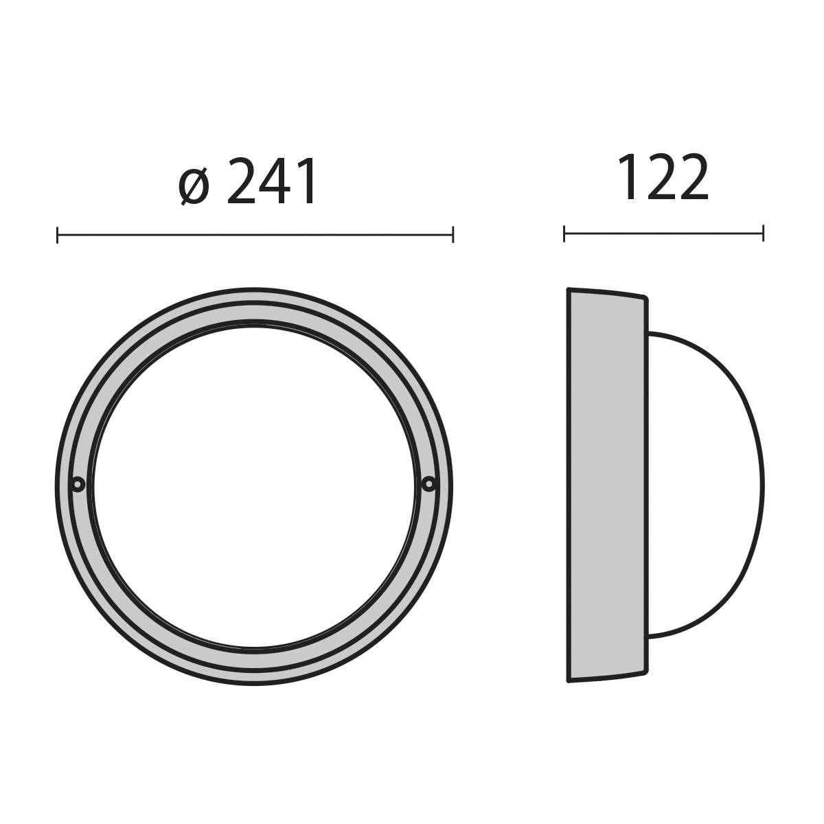 Deckenleuchte EKO+21 E27 gr