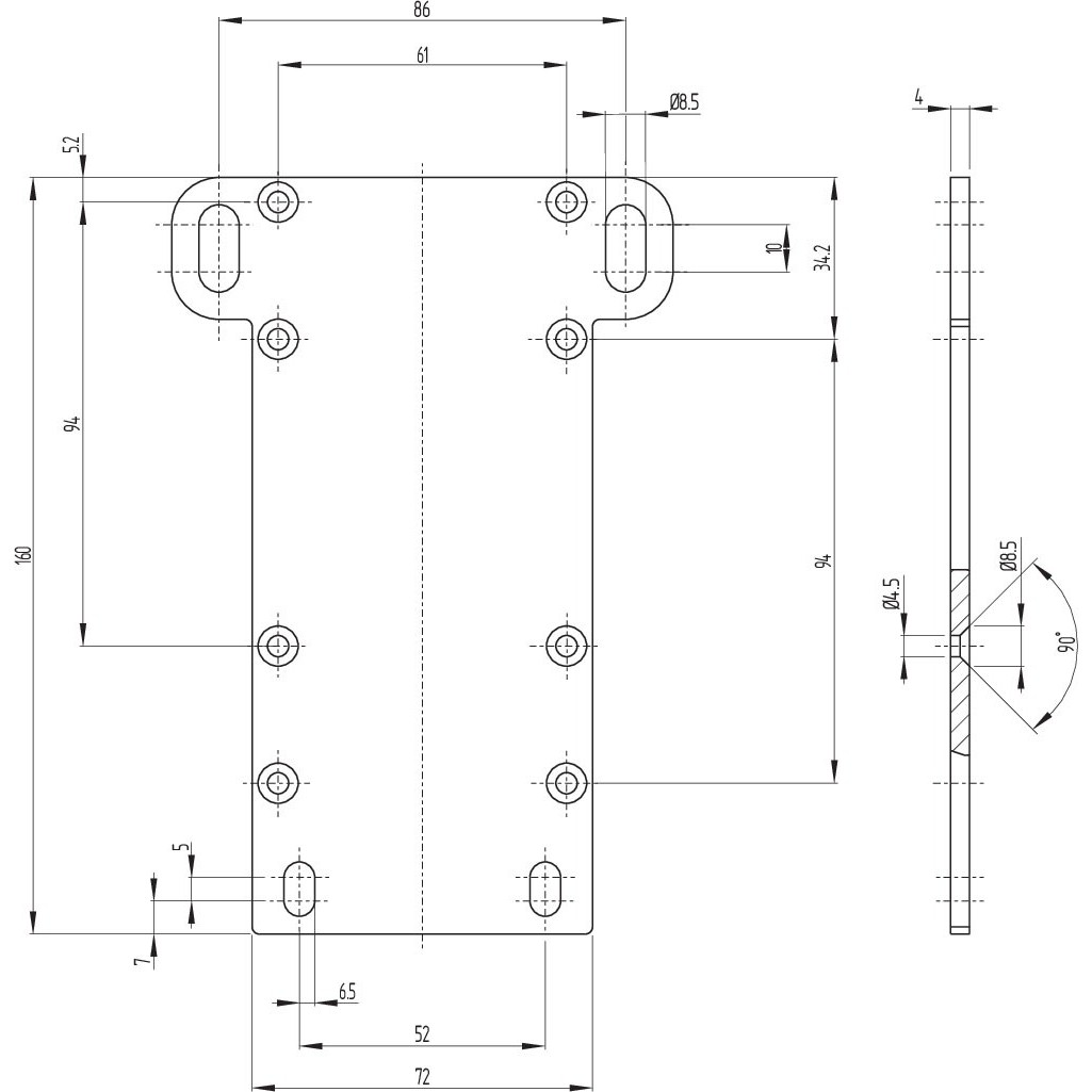 Adapterplattenset Z/TQ900