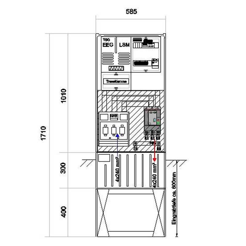 Anschlußsäule bis 200kW 58S1700-AR01-200kW3