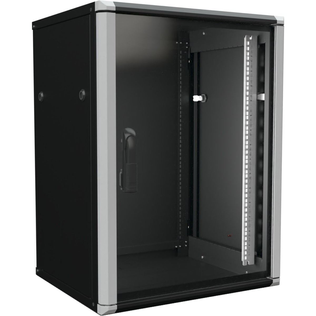 Wandschrank 15HE 2tlg. sw W2 15-65-S