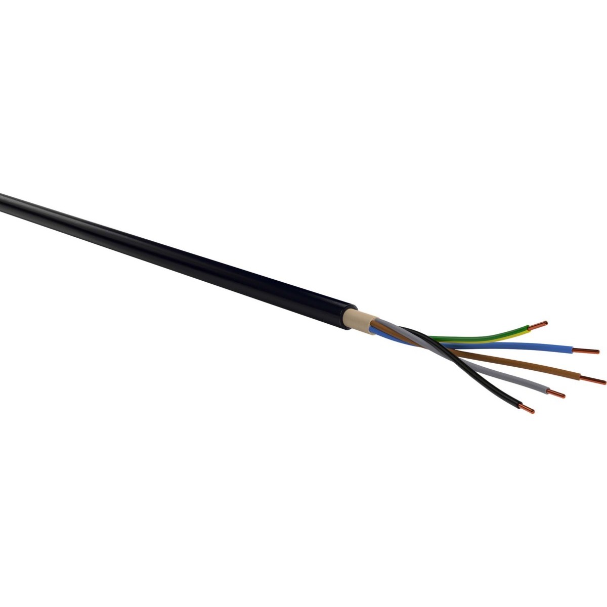Erdkabel NYY-J 5x10mm² RE Schnittlänge