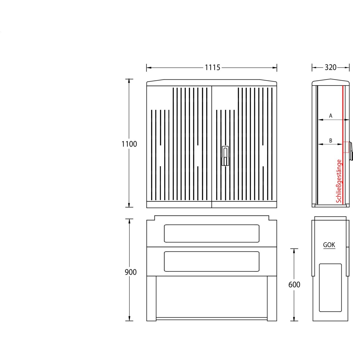 Normschrank IP44 A120-1100