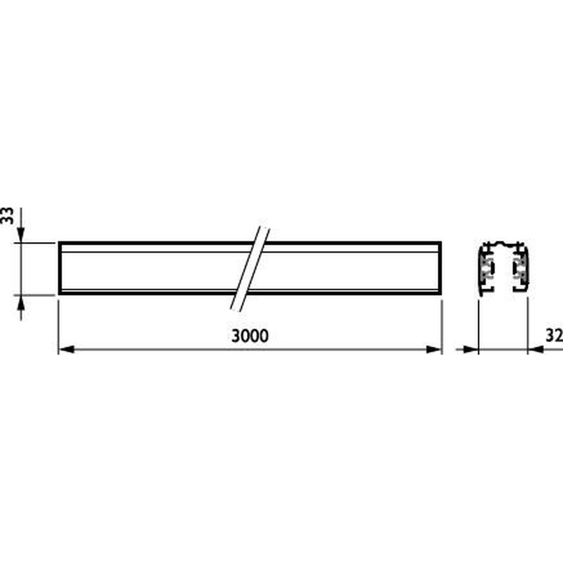 3-Phasen-Stromschiene RBS750 #06533400