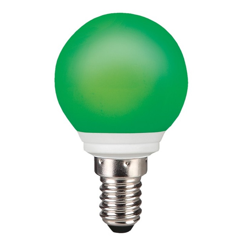 LED-Tropfenlampe E14 45x75mm 220-240V grün 31184