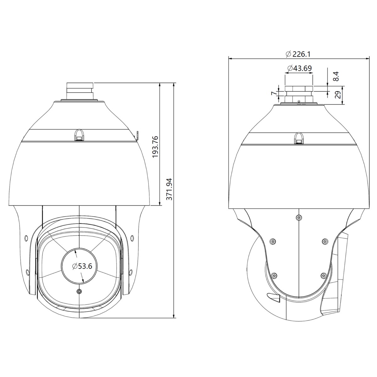 5MPX IP PTZ-Kamera VK 1099/387