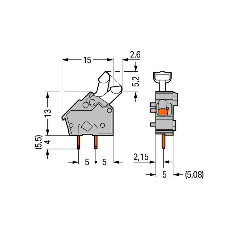 Anreihbare Leiterplattenk. 256-401/332-000