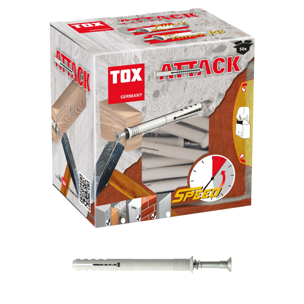 Nageldübel Attack 6/50 KT