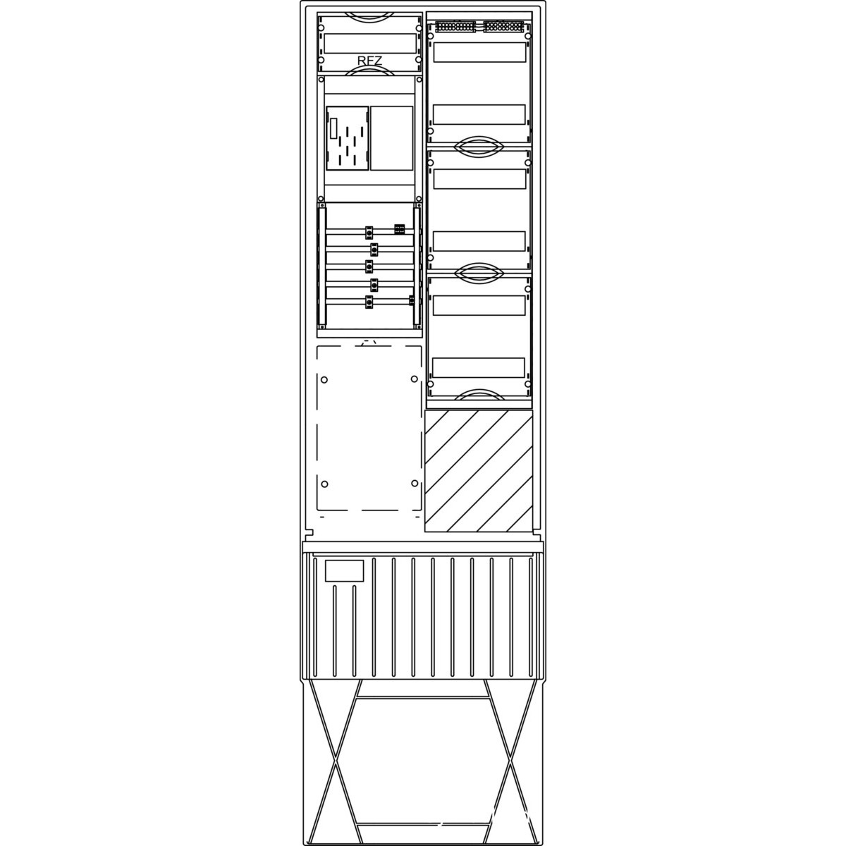 Zähleranschlusssäule ZS341B.N1.48