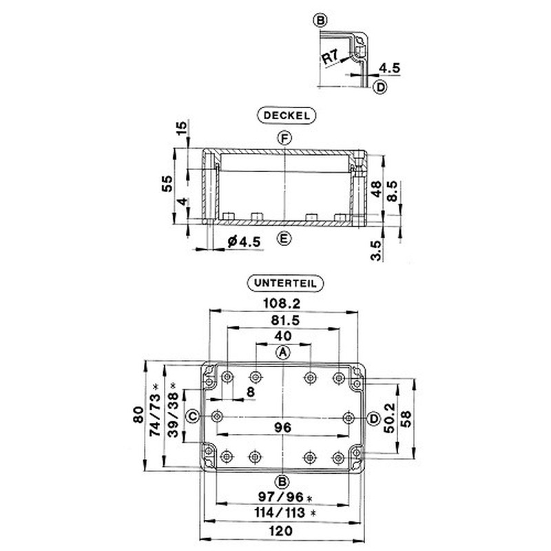 ABS-Gehäuse GEH.CT-582 T