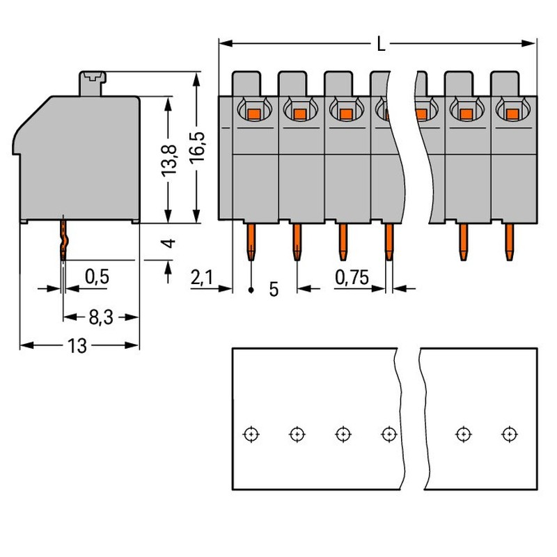 Leiterplattenklemme 250-510/000-012