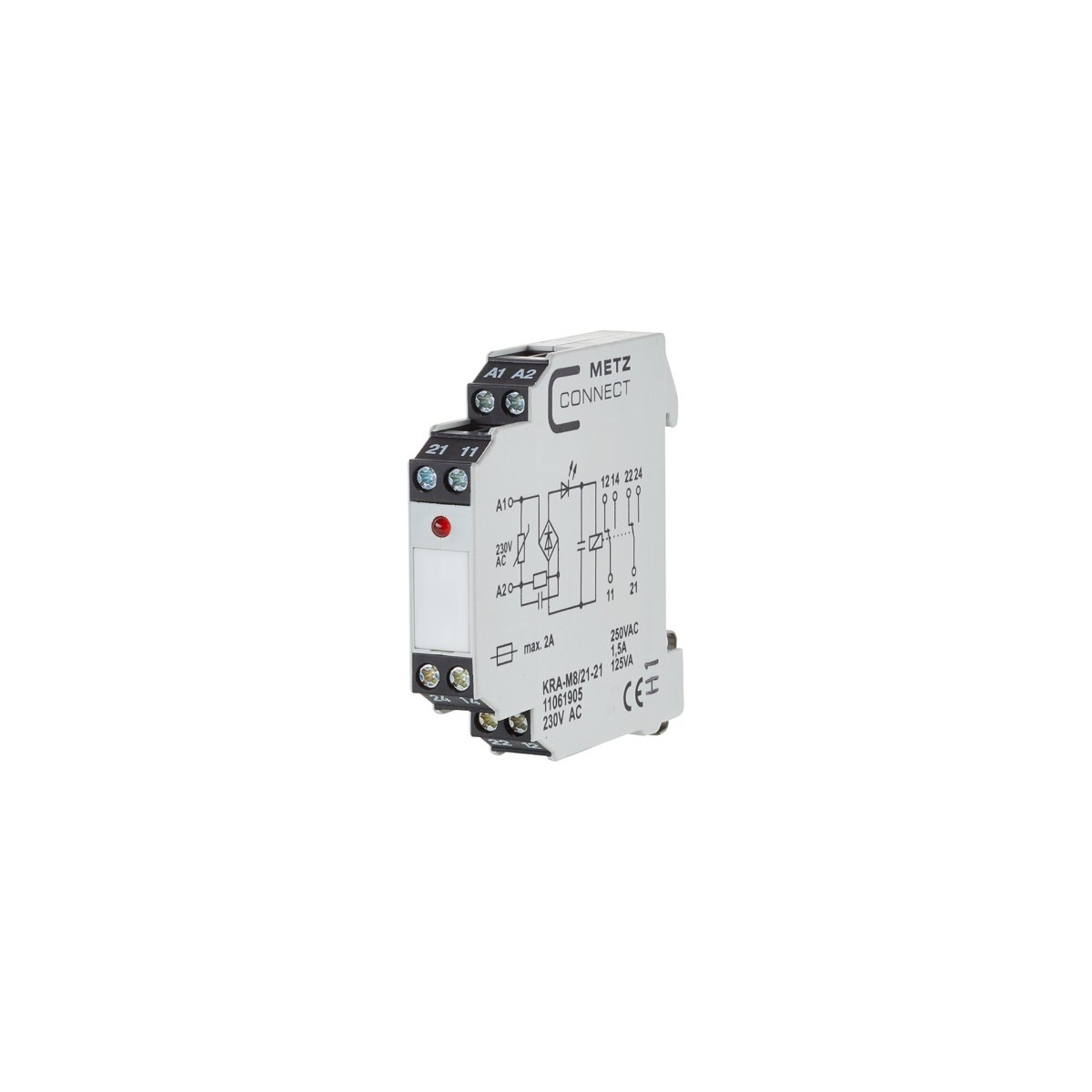 Koppelbaustein KRA-M8/21-21 230AC
