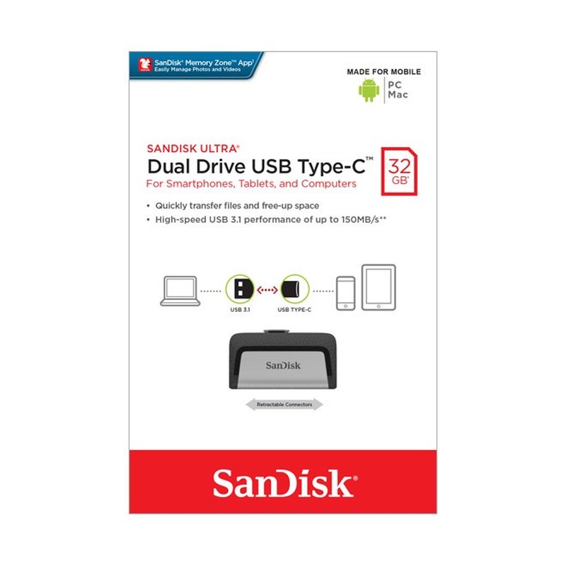 USB 3.1 OTG Stick 32GB SDDDC2-032G-G46