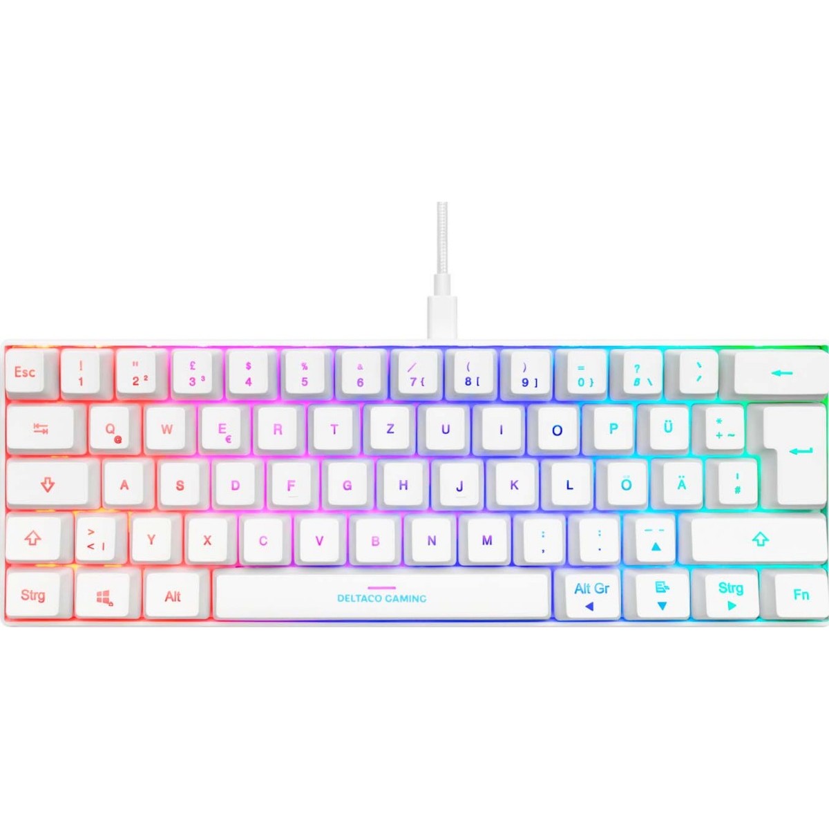 Mini Gaming Tastatur GAM-075-W-DE