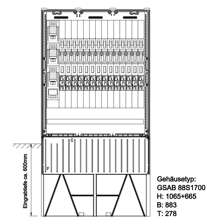 Verteilersäule 88S17KLSL2-14LSL00