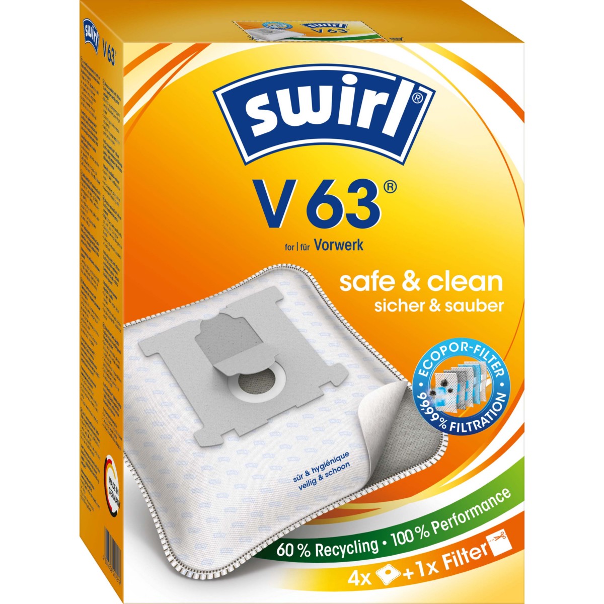 Staubbeutel V 63 EcoPor VE4