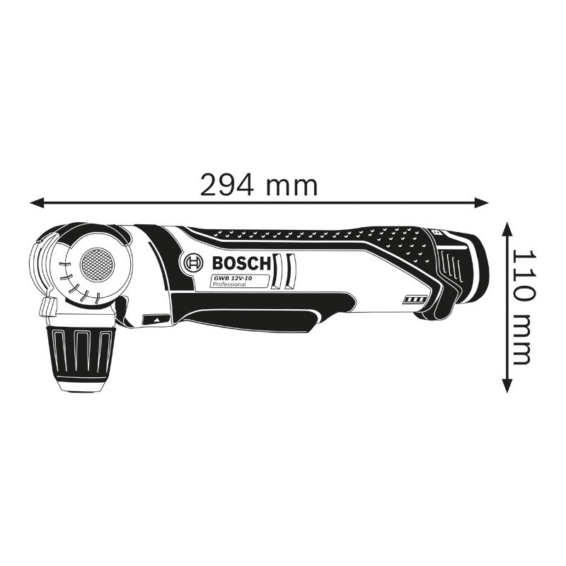 Akkuwinkelbohrmaschine 0601390905