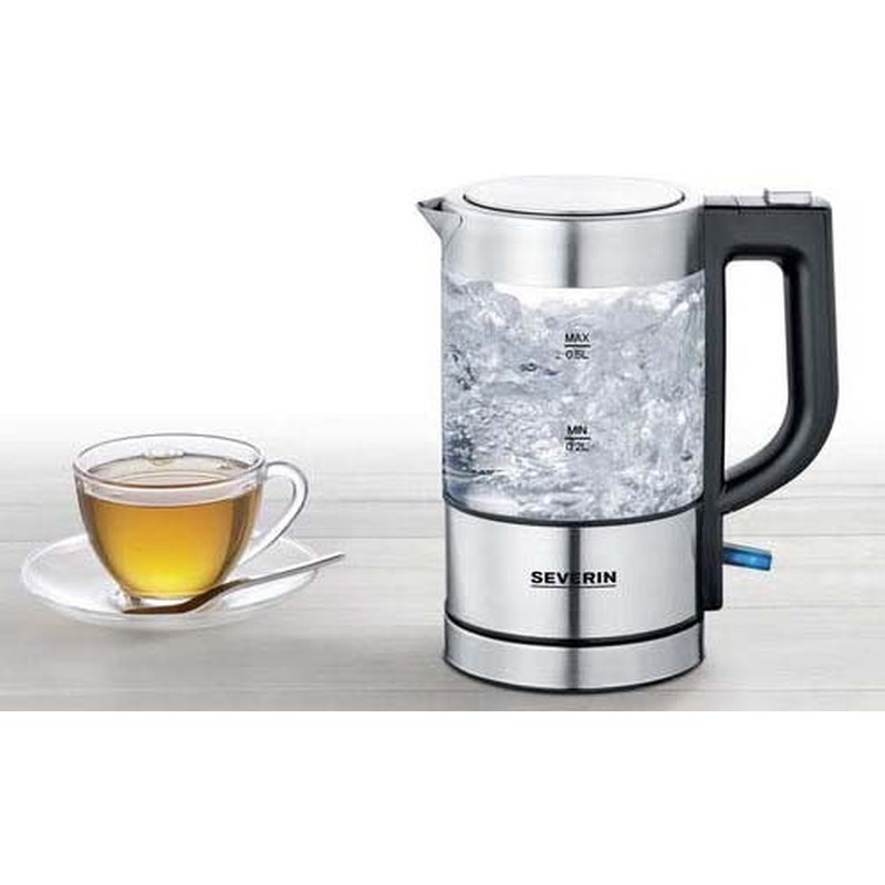 Mini-Glas-Wasserkocher WK 3472 eds-geb/sw