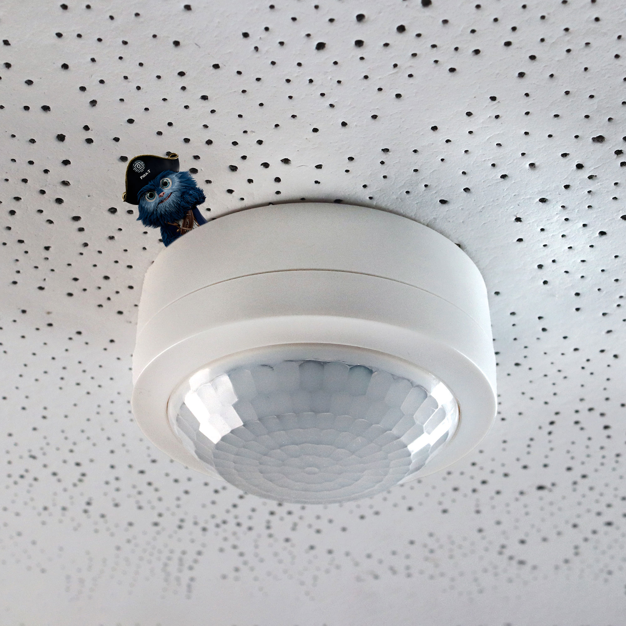 PIRA T8 AP Präsenz-/Bewegungsmelder Decke Aufputz innen, 360° rund, 8 m, 200 W LED 1030203