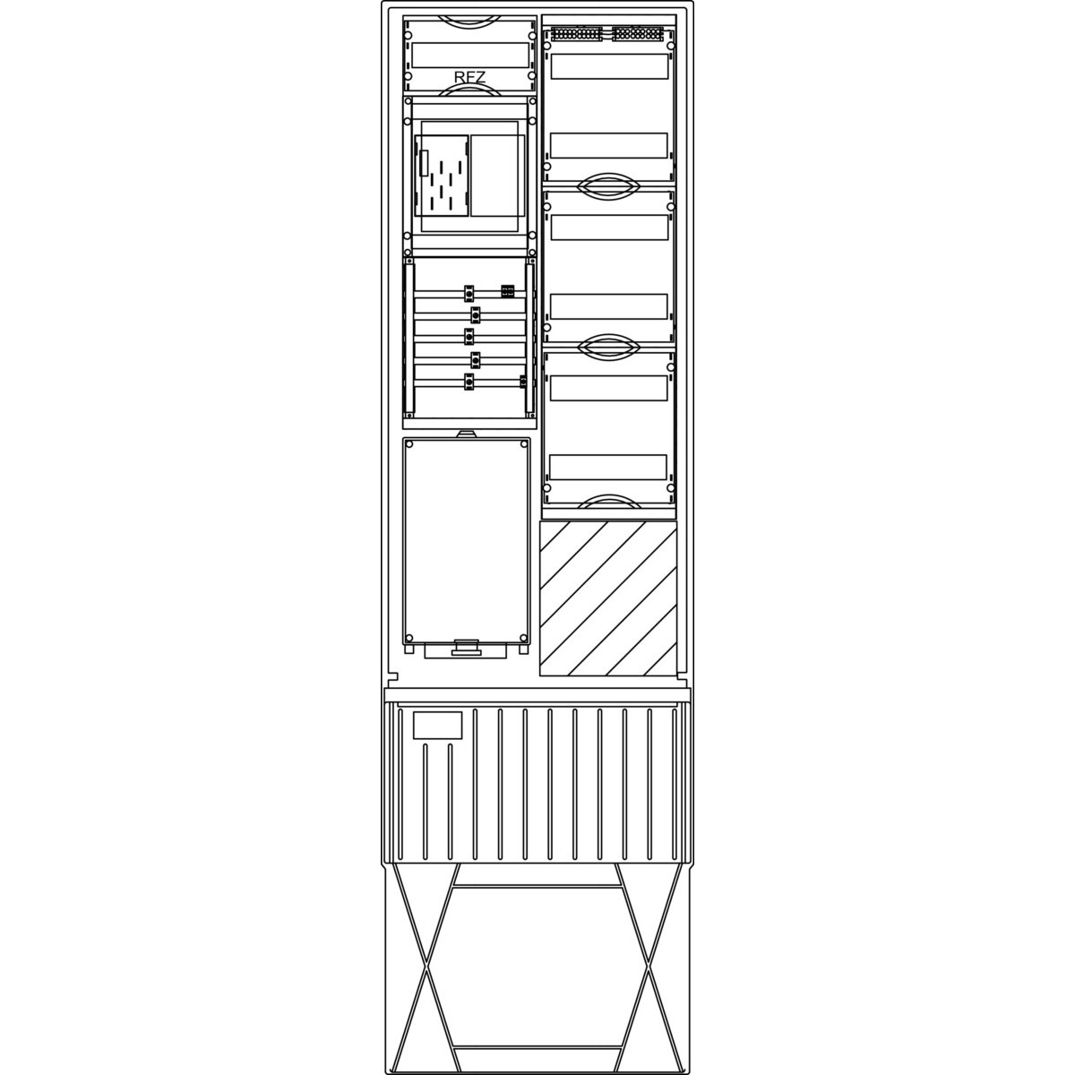 Zähleranschlusssäule ZS341B.W2.24