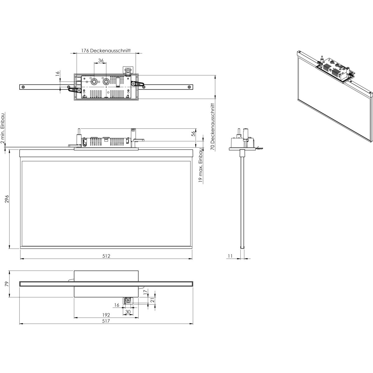 LED-Rettungszeichenleuchte AGC009ML