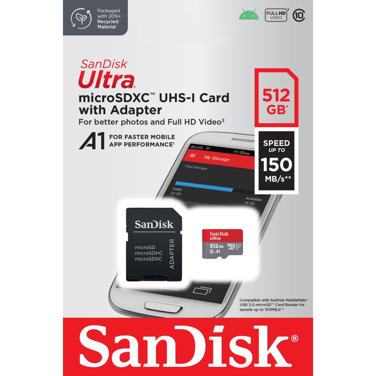 microSDXC Card 512GB SDSQUAC-512G-GN6MA