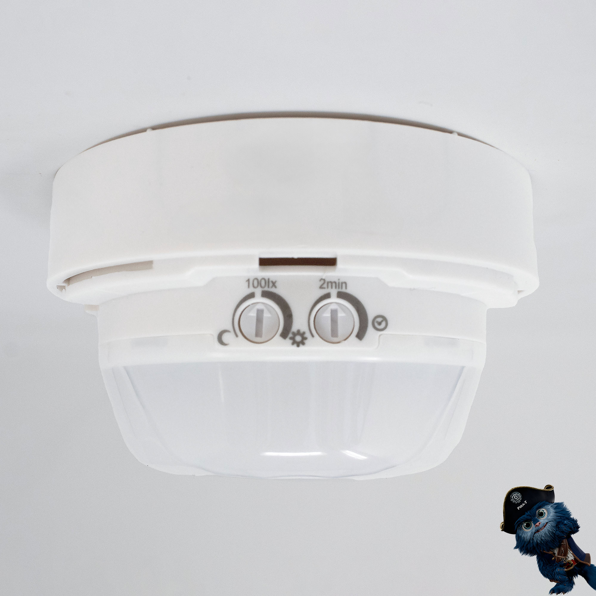PIRA TC AP Bewegungsmelder Korridor Decke Aufputz innen, 360° rechteckig, 25 x 3 m 1030205
